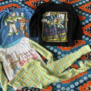 Disney Toy Story Boys Cotton Tee’s and Pajamas